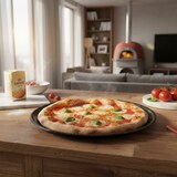 thumbnail of Mamù ronde bakplaat, antiaanbaklaag, aluminium, 7 lagen, PFOA-vrij, krasbestendig, gemaakt in Italië, 35 cm