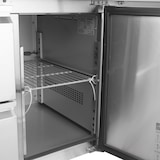 thumbnail of GastroHero Kühltisch Edelstahl GN 1/1 mit Aufkantung 1 Tür 6 Schubladen Umluftkühlung -2 °C bis +8 °C 230 V Profi Gastronomie 2230x700x850 mm
