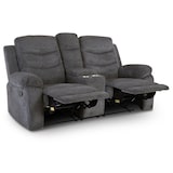 thumbnail of Kinosessel, 2er-Fernsehsessel mit Relaxfunktion, Liegefunktion Easy-Lift, Belastbarkeit je Sitzplatz 130 kg, Mikrofaser, in Dunkelgrau, Raburg Pixx