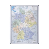 thumbnail of Bi-Office magnetische Deutschlandkarte mit Aluminiumrahmen 120x90cm