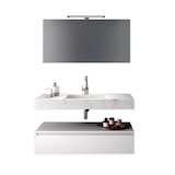 thumbnail of AQA Design Composizione da bagno in melaminico ASTRA-24 marmo carrara/bianco opaco L.120 P.45 H.190 MPAS24-CAR-O1