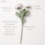 thumbnail of Künstliche Ranunkel Zartrosa wie echt - Kunstblume 3 Blüten Deko