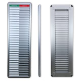 thumbnail of CombiCraft Anwesendheitstafel bzw. Abwesenheitstafel "Presente-Assente" in einem silberfarbenen Aluminiumschiebeprofil für 30 Personen - 257 x 830 mm