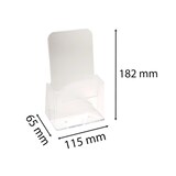 thumbnail of Exacompta 73058D 10x folderhouder tafelmodel met 1 vak voor formaat DL, transparant