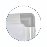 thumbnail of COSTWAY Doppelseitiges mobiles Whiteboard, 120 x 80 cm, höhenverstellbares magnetisches Whiteboard mit Rollen