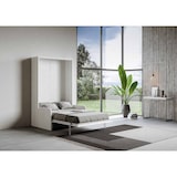 thumbnail of Bett 120 Kentaro vertikales Klappsofa Esche weiß Klappbett