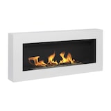 thumbnail of Chimenea de bioetanol de pared, color blanco Siena, L 90 x P 12 x H 40