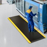 thumbnail of Anti-Ermüdungsmatte "Soft-Tritt" - Ergonomische Arbeitsplatzmatte / 90 x 300 cm, Schwarz-Gelb