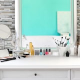 thumbnail of Relaxdays Teebox, Teeaufbewahrungsbox mit 3 Fächern, HBT 9 x 23 x 9,5 cm, Kunststoff, Vorratsbox mit Deckel, transparent