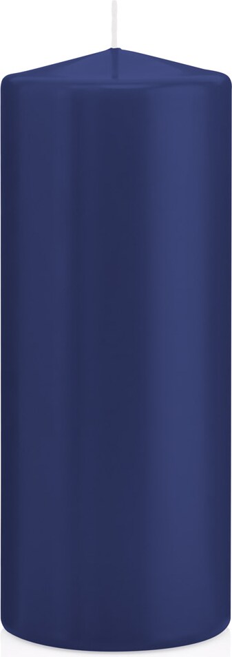 Stumpenkerzen Dunkelblau Ø 78 x 200 mm, 8 Stück