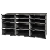 thumbnail of Exacompta 385714D 1x MODULODOC 12 leere Fächer (6 Normal + 6 Jumbo) ECOBlack - Dunkelgrau|