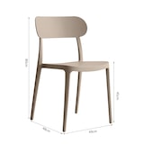 thumbnail of METRO PROFESSIONAL Chaise de terrasse BANDOL, plastique, empilable, jute