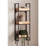 thumbnail of Wandregal FineBuy Hängeregal 27x77x18 cm Massivholz Metall Regal Industrial