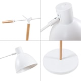 thumbnail of Helloshop26 - Lámpara de pie de estilo atemporal elegante diseño para salón dormitorio oficina Banchory metal 163 cm efecto madera 03_0009525