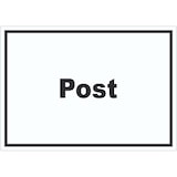 thumbnail of Post Aufkleber mit Text Annahme Brief Paket waagerecht A1 (594x841mm)