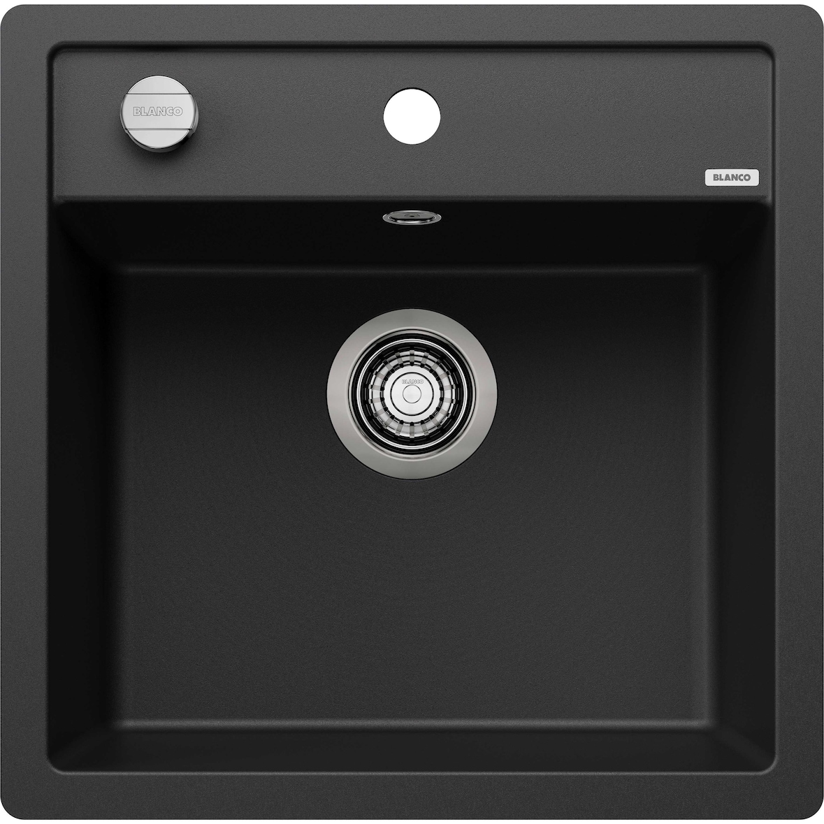 BLANCO DALAGO 5-F Einbauspüle SILGRANIT schwarz ab 50 cm Excenter