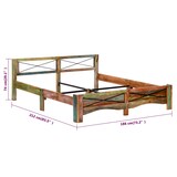 thumbnail of vidaXL Massief oud houten bedframe 180x200 cm