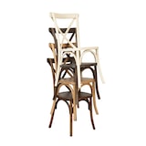 thumbnail of Biscottini Silla de madera 88x42x43 cm | Silla apilable para cocina, comedor y jardín | Silla Thonet vintage
