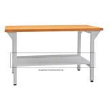thumbnail of PROREGAL Ablageboden für Werkbank Rhino| BxT 125x60cm | Mit Sicherheitsabkantungen | Lichtgrau