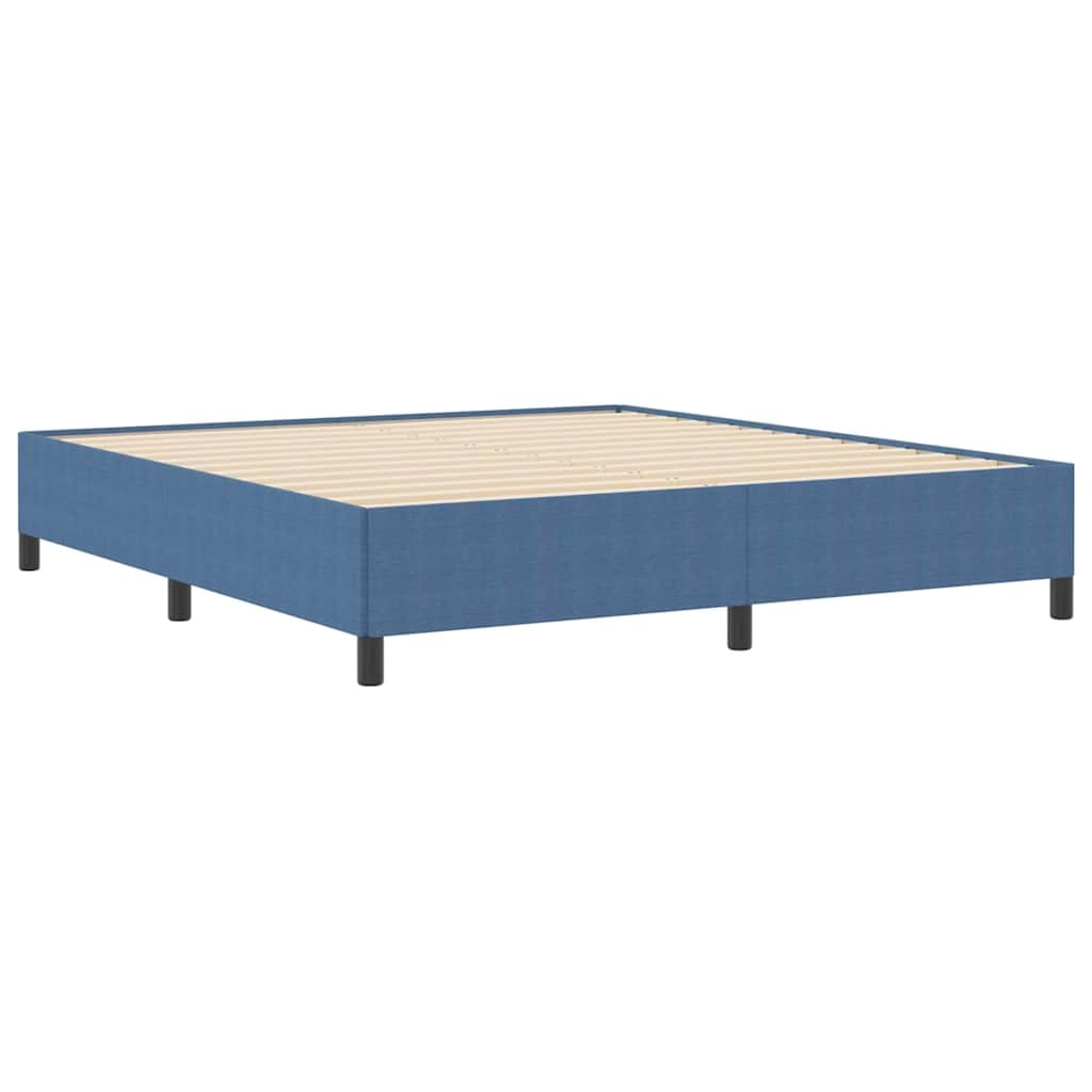 vidaXL Bedframe 180x200 cm ribfluweel blauw
