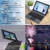 thumbnail of Tablette Windows 10.1 Pouces 2 en 1 8GB RAM 128GB ROM Intel Quad Core Clavier Inclus YONIS