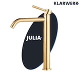 thumbnail of Julia | Rubinetto da bagno alto Hotel Gastro Gold spazzolato |Rubinetto premium in acciaio inossidabile per lavelli alti |Rubinetto ad alta pressione