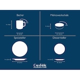 thumbnail of CreaTable Nature Collection Aqua Kombiservice 16-tlg Steinzeug