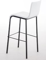 thumbnail of Barhocker KELAN - Kunstleder Weiß 43x51x103 cm Schwarz | Barstuhl Mit Lehne Tresenhocker Tresenstuhl Kneipenhocker Kneipenstuhl