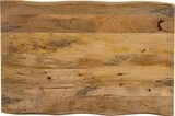 thumbnail of Esstisch Baumkante Massiv Mango naturfarben 140 x 80 schwarz U-Gestell Tiger
