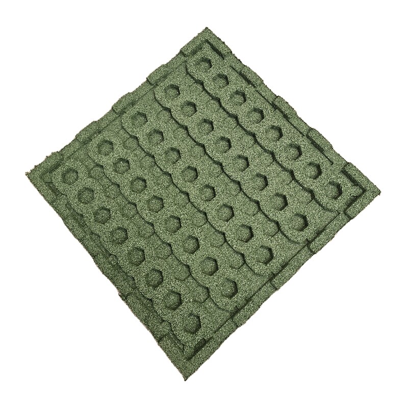 Arquiservi - Pack Ahorro Loseta de Caucho Exterior Verde 50x50x40mm (4UD/1m2) Suelo Antideslizante y Drenante para Parques y Terrazas