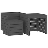 thumbnail of vidaXL 3-tlg. Gartenbox-Set Grau Massivholz Kiefer