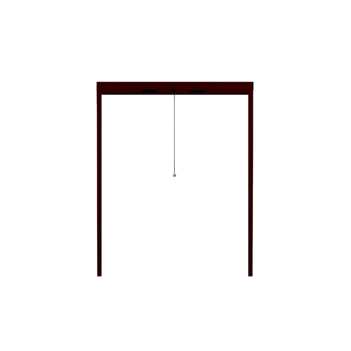 Fliegengitter Insektenschutz Fenster Rollo Alurahmen Bausatz Insektenschutzrollo 80 x 160 cm braun - auf Maß