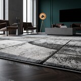 thumbnail of Teppich Schlafzimmer Steine Elegant Waschbar Strapazierfähig Wohnzimmer Esszimmer Pflegeleicht Schwarz 200x290 cm – DRAU von Kadima Design