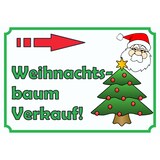 thumbnail of Verkaufsschild Schild Weihnachtsbaum rechts A6 (105x148mm)