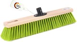 thumbnail of Qualitäts Straßenbesen 40cm Breit mit QuickFix-Stielhalter neon-grüne Kunststoff-Borsten Besen Kehrbesen ohne Stiel