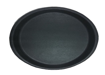 METRO PROFESSIONAL Dienblad, glasvezel, 26.5 x 20 x 1.38 cm, ovaal, zwart