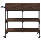 thumbnail of vidaXL Keukentrolley 105x42x95 cm bewerkt hout bruin eikenkleurig