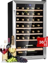 thumbnail of Klarstein Vinamour 32 Uno Weinkühlschrank 1 Zone 95 L / 36 Flaschen 4-18°C Touch Edelstahl