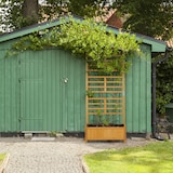 thumbnail of Relaxdays Rankgitter mit Pflanzkasten, hoch, rechteckiger Holz Blumenkasten mit Rankhilfe, HBT 171 x 71 x 31,5 cm, natur