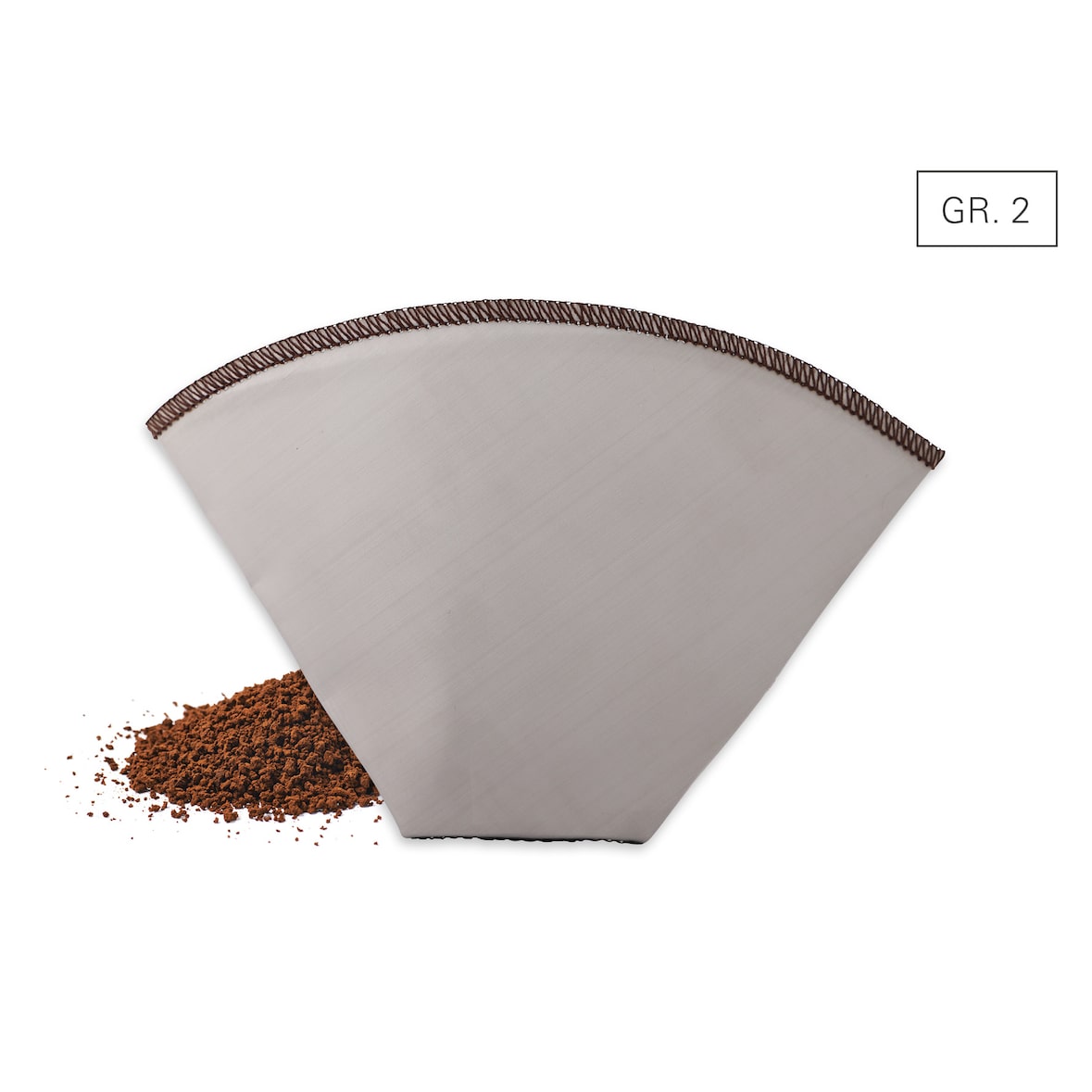 Karl Weis Kaffeedauerfilter faltbar Gr. 2, Edelstahl
