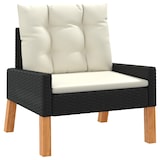 thumbnail of vidaXL 4-tlg. Garten-Lounge-Set mit Kissen Poly Rattan&Massivholz