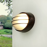 thumbnail of Licht-Erlebnisse Outdoor Wandlampe AMSTERDAM in Kupfer Antik Aluminium Glas E27 B:22cm Maritime Balkon Leuchte, CX1208-35