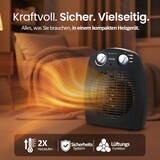 thumbnail of Emerio Ventilator Kachel - 25 m² - 2 Temperatuur instellingen - Ventilatorfunctie - Regelbare thermostaat - Omvalbeveiliging - FH-106737.2 Zwart