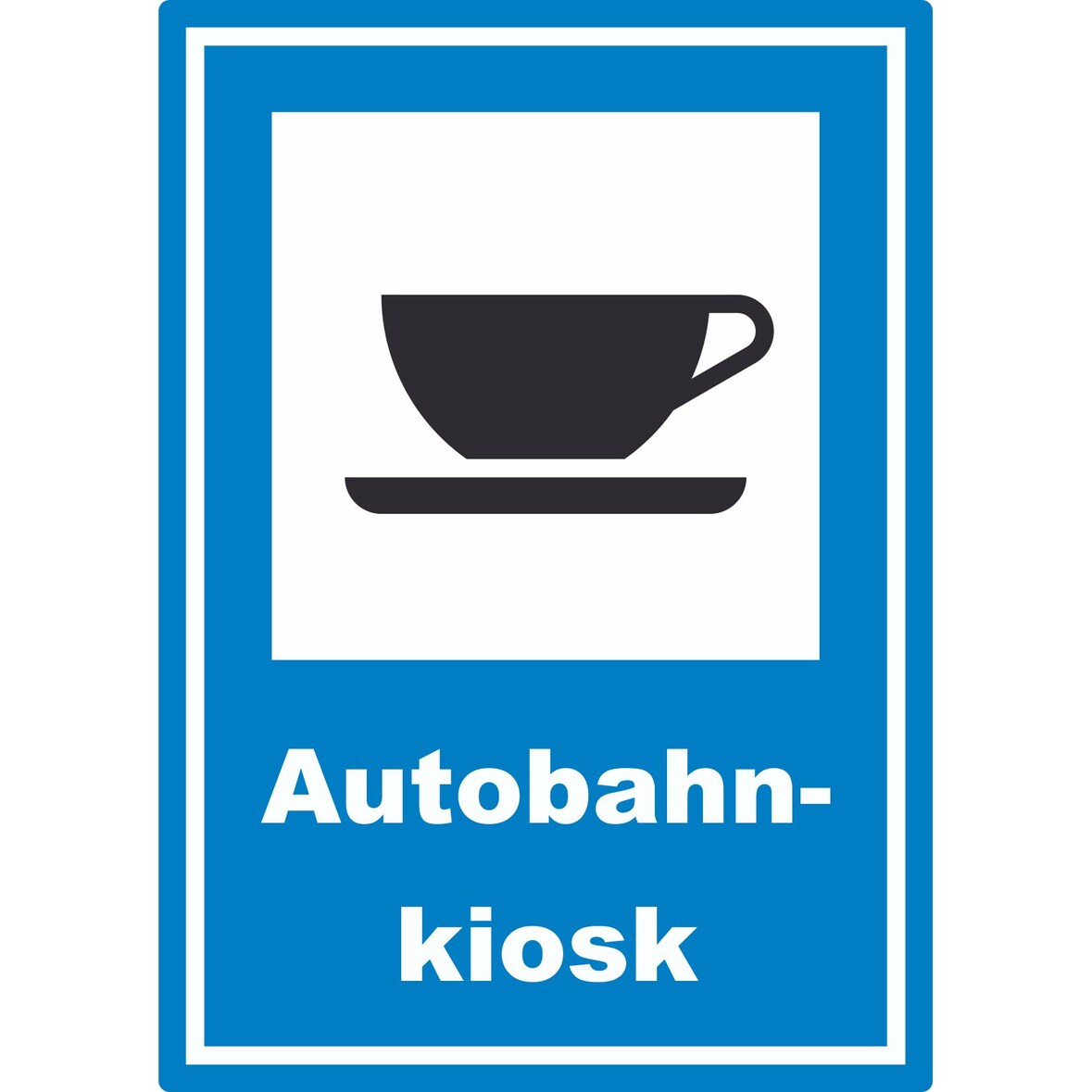 Autobahnkiosk Aufkleber A7 (74x105mm)