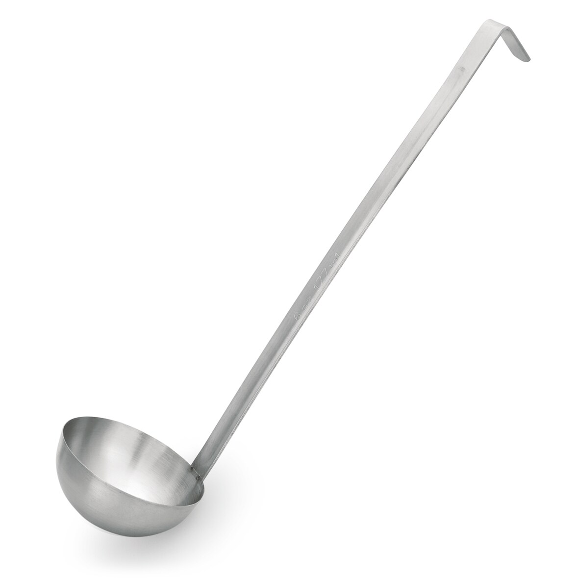 WAS Germany - Schöpfkelle Set, Ø 7 cm, 30,5 cm, mit angepunktetem Hakenstiel, Set á 4 Stück, Chromnickelstahl