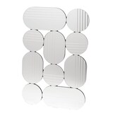 thumbnail of Miroir Multifacettes 60 x 90 cm -  Argent / Métallique Autre forme Verre Amadeus 1.80x60.00 cm