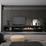 thumbnail of Mobile TV Soggiorno, Ampio spazio a disposizione, 368x35x45cm, Camino elettrico XXL, Sospeso, da appendere, Stile moderno, Nero _ 514_1487