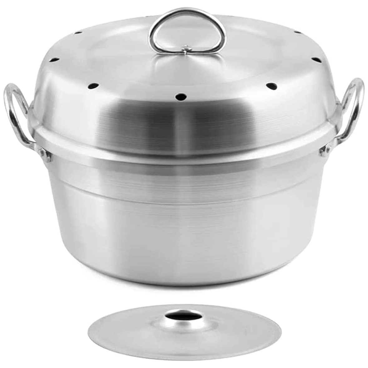 Four en aluminium Versilia pour plaques à gaz et à induction, 28 cm, poignées et bouton en métal