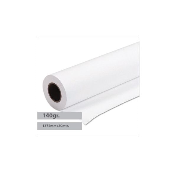Papel Plotter Estucado Premium 140gr 1372mmx30mts - 1 Rollo