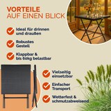 thumbnail of CASARIA® Polyrattan Klapptisch Balkontisch Gartentisch klappbar Schwarz